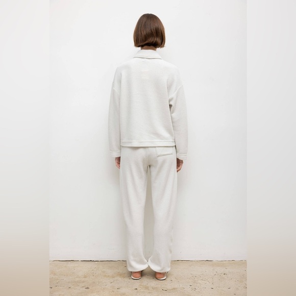 Leset Teddy Jogger Lounge Sweatpants in Cement Light Grey - Picture 12 of 12